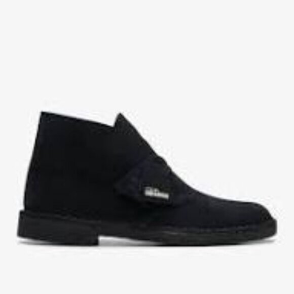 Clark's Original Black Suede Leather Desert Boot Men's Size 7 Preppy - Picture 1 of 11